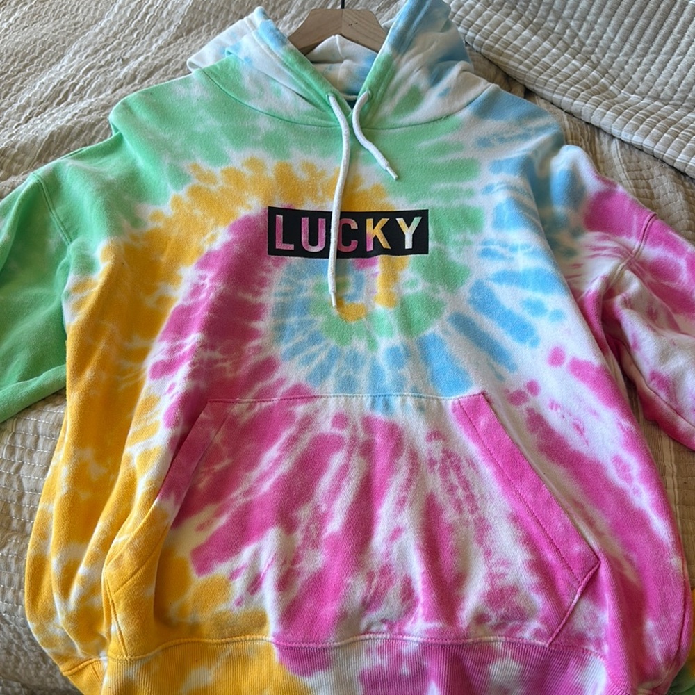 Lucky Brand Multicolor Tie-Dye Hoodie